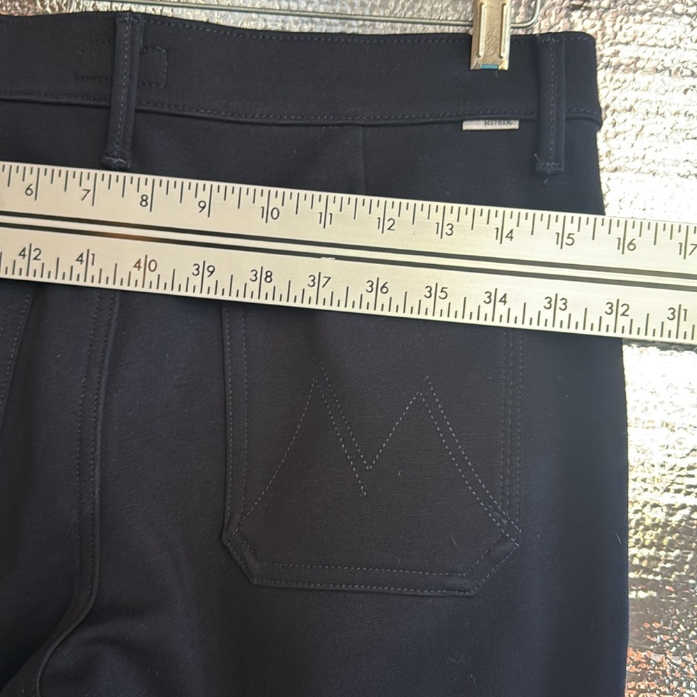 Mother Pants Womens Navy Blue French Kissing Pleated Trainer Jogger Zip. 28 - Picture 6 of 9